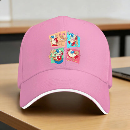 Ren And Stimpy Show Sun Baseball Cap