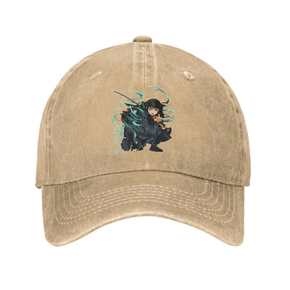 Mist Breathing Baseball Caps Peaked Cap Demon Slayer