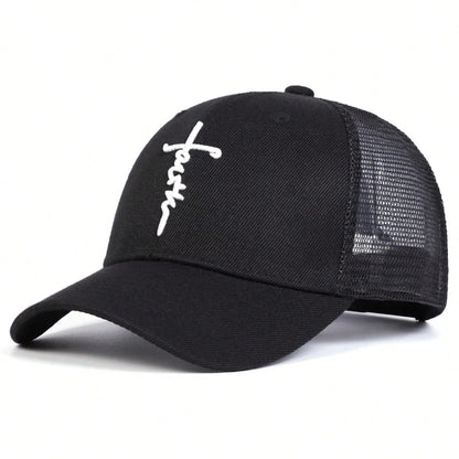 Unisex Letter Cross Embroidery Baseball Caps