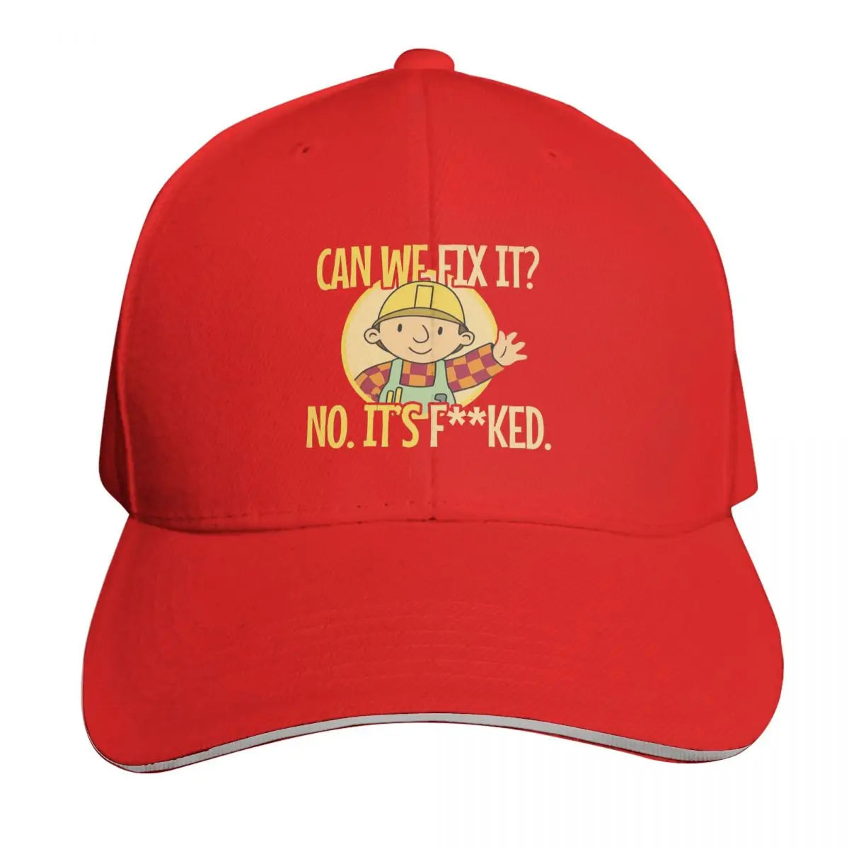 Bob The Builder Can We Fix It Repair Man Cap Fashion Casual Baseball Caps