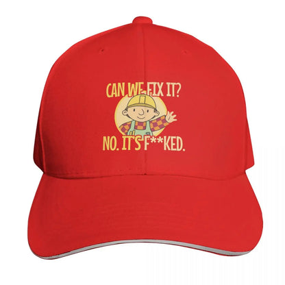 Bob The Builder Can We Fix It Repair Man Cap Fashion Casual Baseball Caps