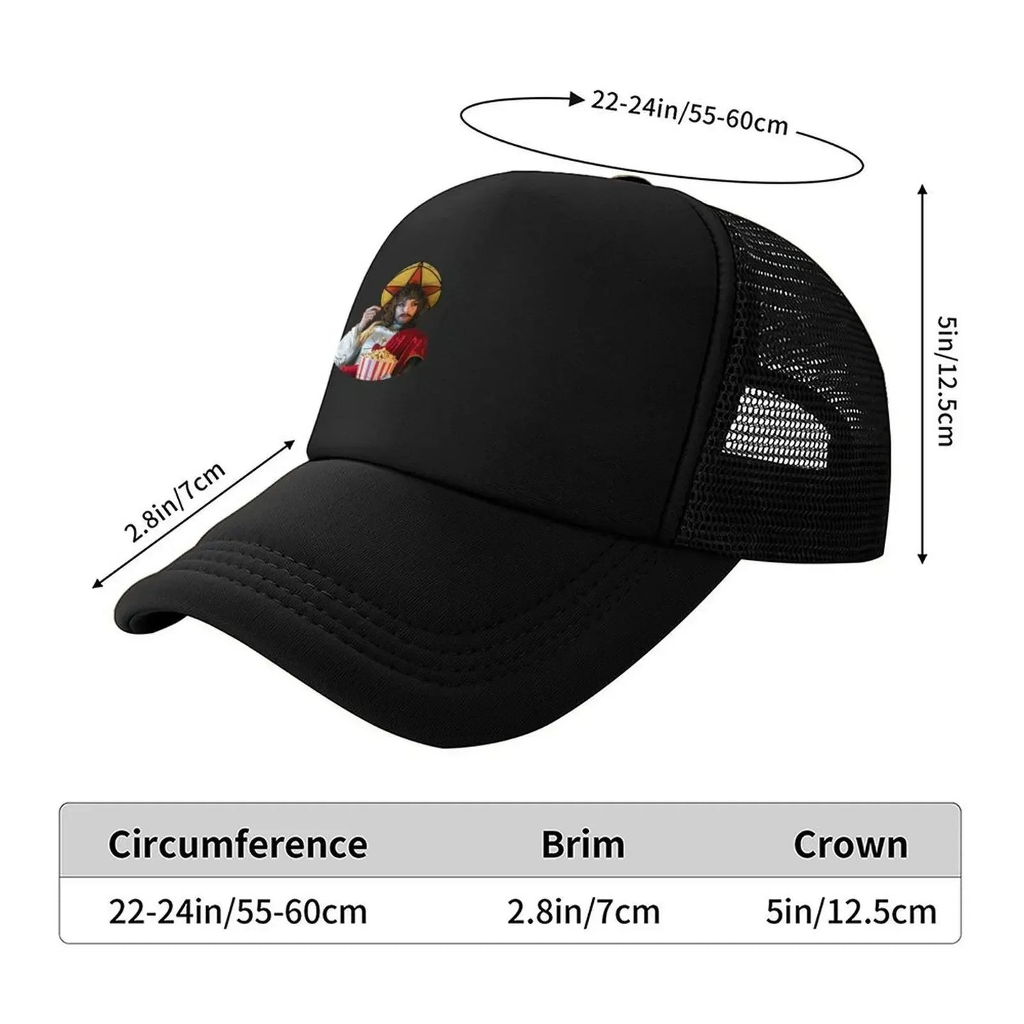 New Villanelle Jesus with Pop Corn - Killing Eve Season 4 Transparent Baseball Cap