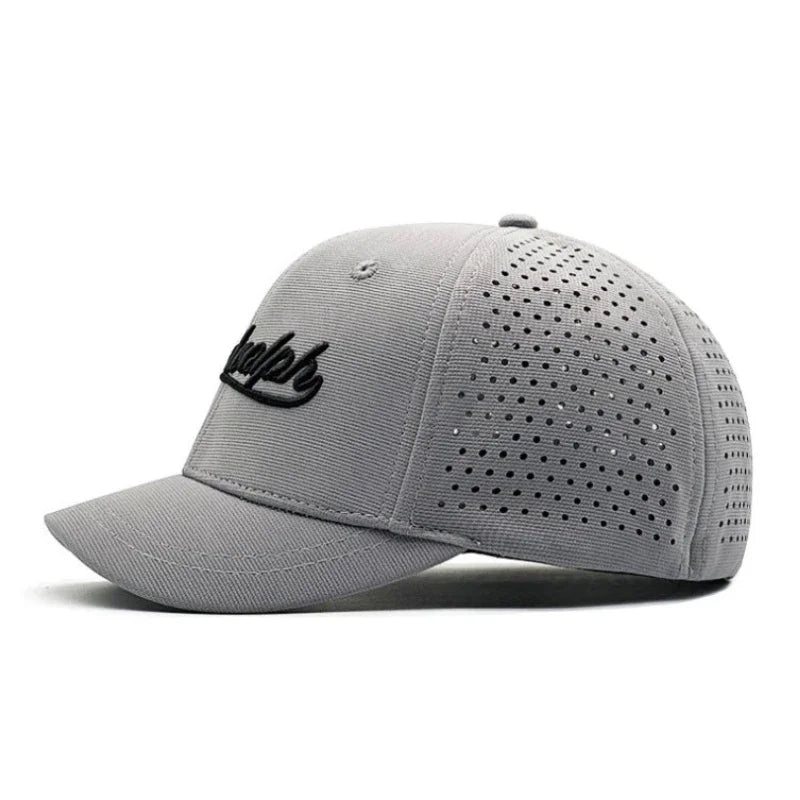 Short Brim Baseball Cap For Men Mesh Fitted Caps