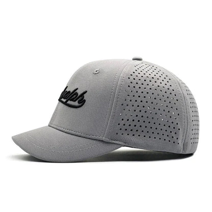 Short Brim Baseball Cap For Men Mesh Fitted Caps