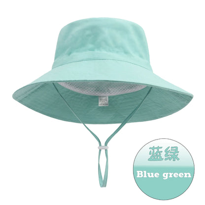 Summer Big Brim For Child Soft Breathable For Boys And Girls Outdoor Bucket Hat