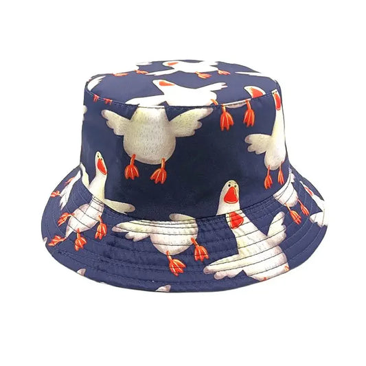 Spring And Autumn Cotton Cartoon Animal Print Bucket Hat