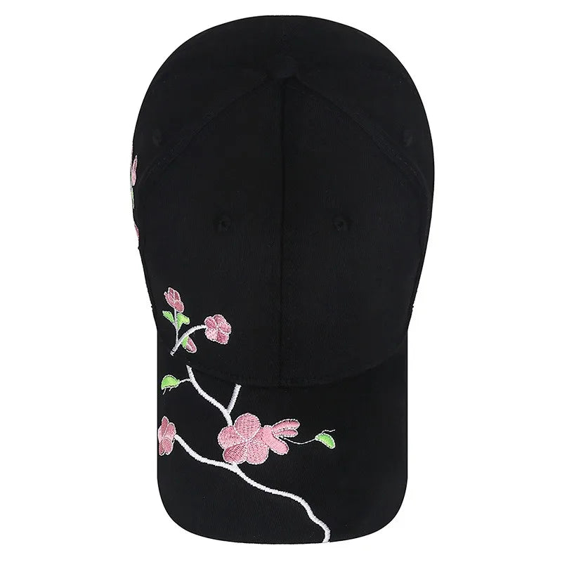 Embroidery Floral Baseball Cap