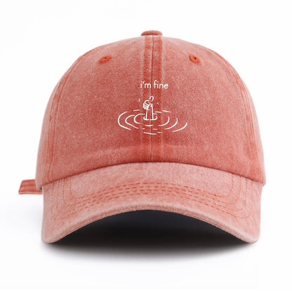 I'm Fine Sinking Hand Baseball Cap