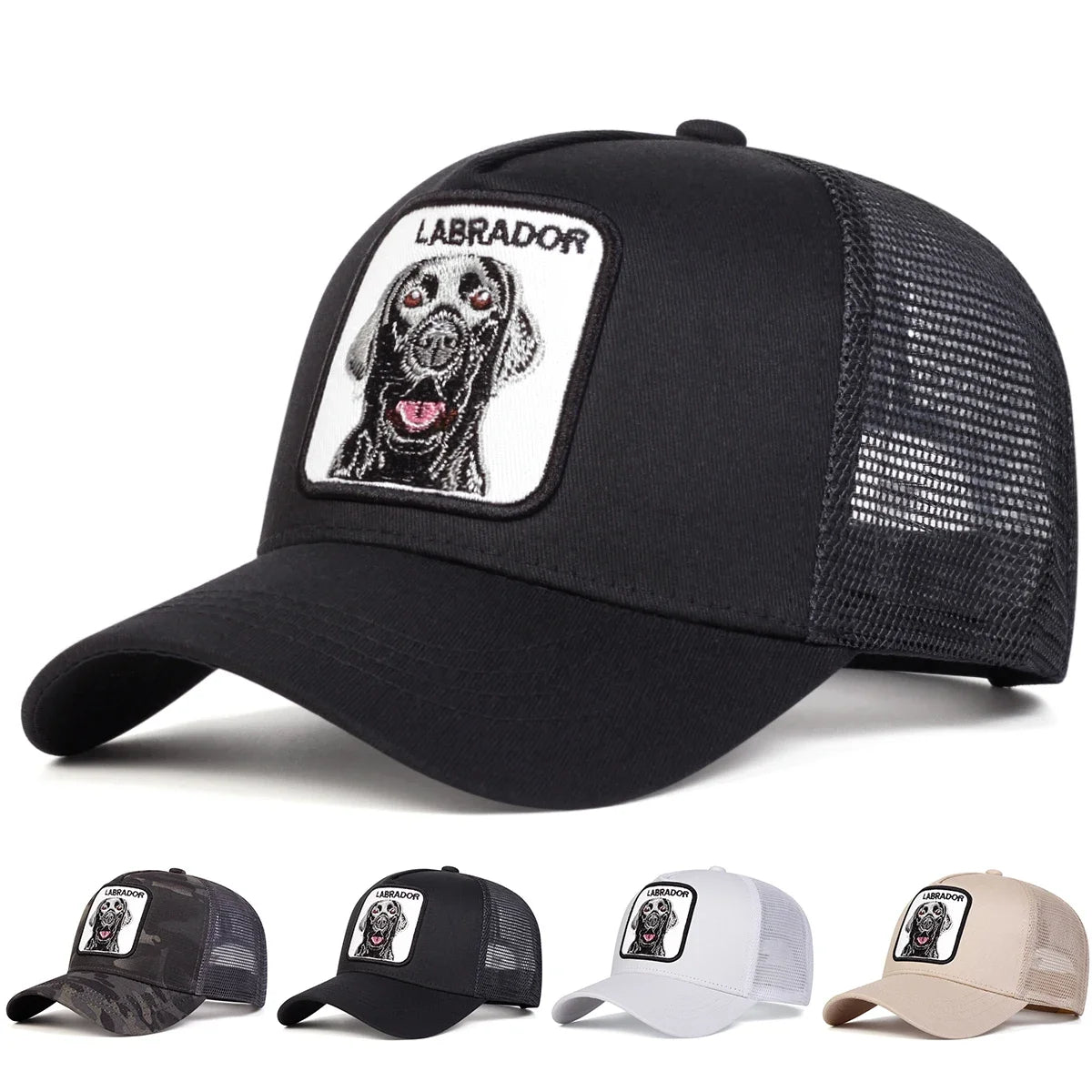 Unisex LABRADOR Dog Embroidery Baseball Caps