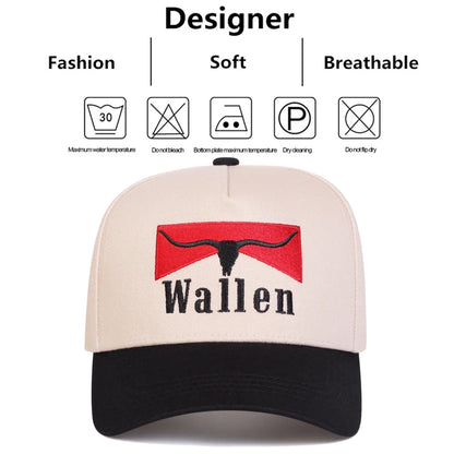 WALLEN Letter Embroidery Baseball Caps