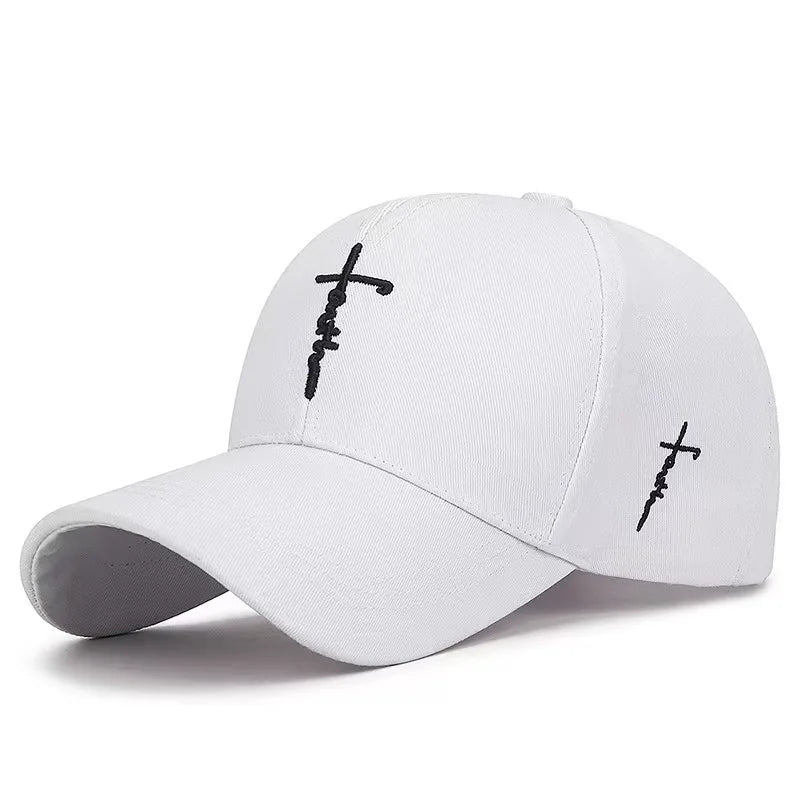 Embroidered English Cross Casual Baseball Cap