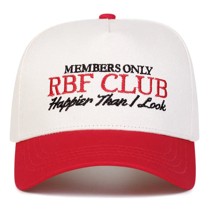 Unisex RBF CLUB Letter Embroidery Baseball Caps