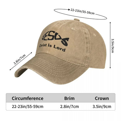 New Baseball Cap Jesus Fish Christ Is Lord Outfit