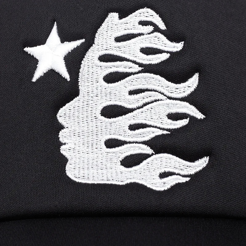 Four Seasons Mesh Baseball Cap Women Men Fashion Casual Breathable Letter Icon Unisex HipHop