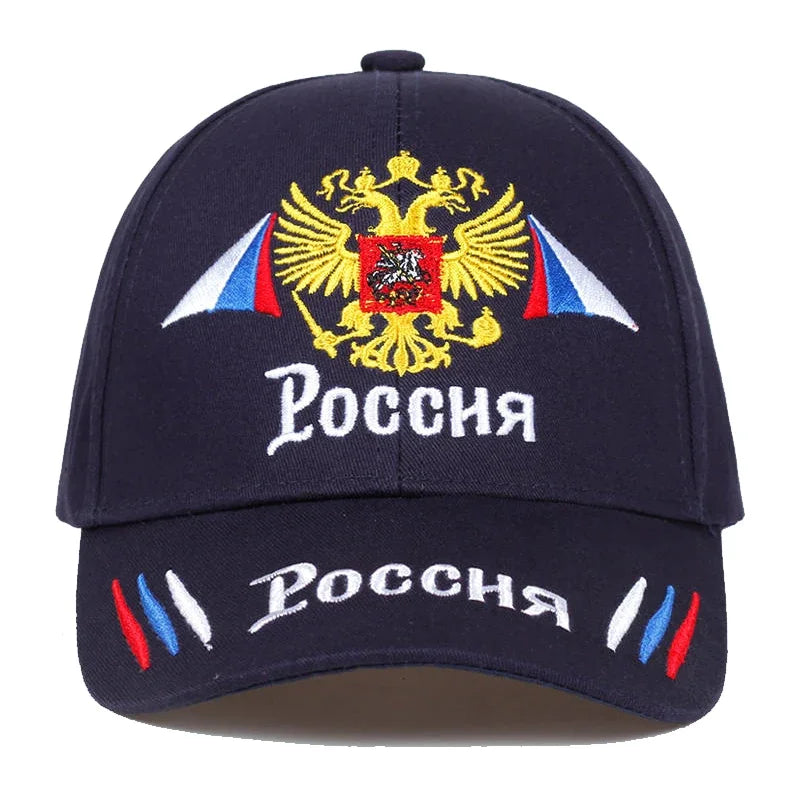 Unisex Double Headed Eagle Embroidery Baseball Caps Spring Autumn