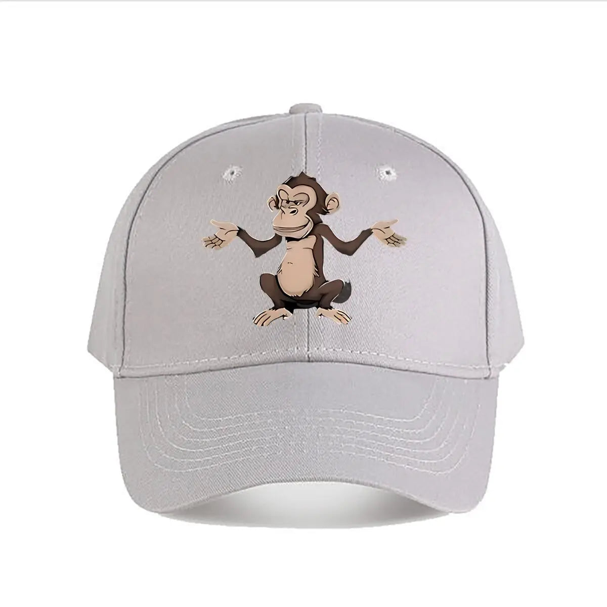 Funny Cartoon Monkey Vinyl Wall Decor Baseball Cap