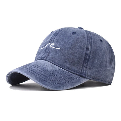 New Wave Embroidered Baseball Cap