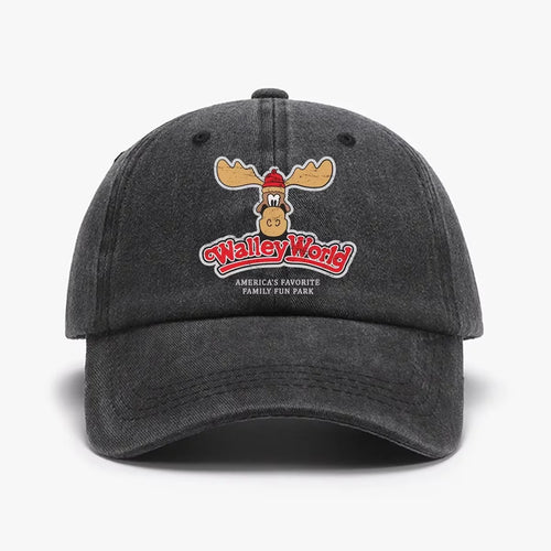 Printed Baseball Cap Men's Retro Washed Distressed Sun Hat For Women And Men