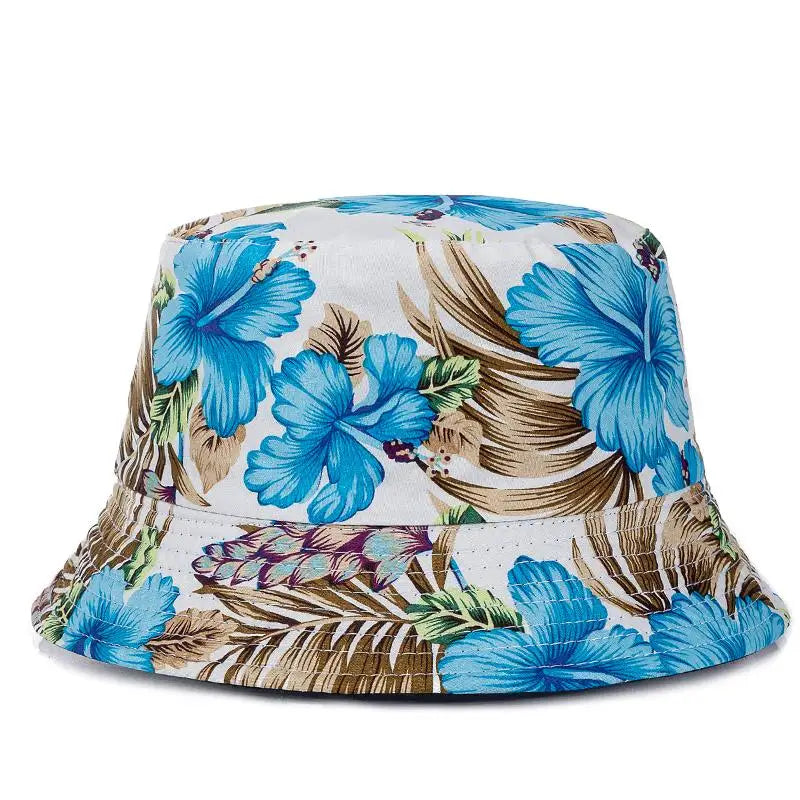 Unisex Bucket Cap Fruit Printing Hats Summer Double-sided Wear Man Women