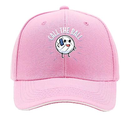 Call The Ball Volleyball Cartoon Black Sandwich Baseball Cap