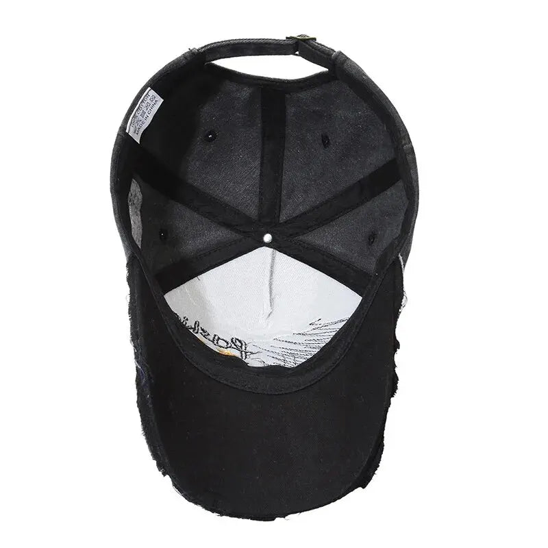 Four Seasons New Baseball Cap Retro Distressed Casual Outdoor Sports Hat