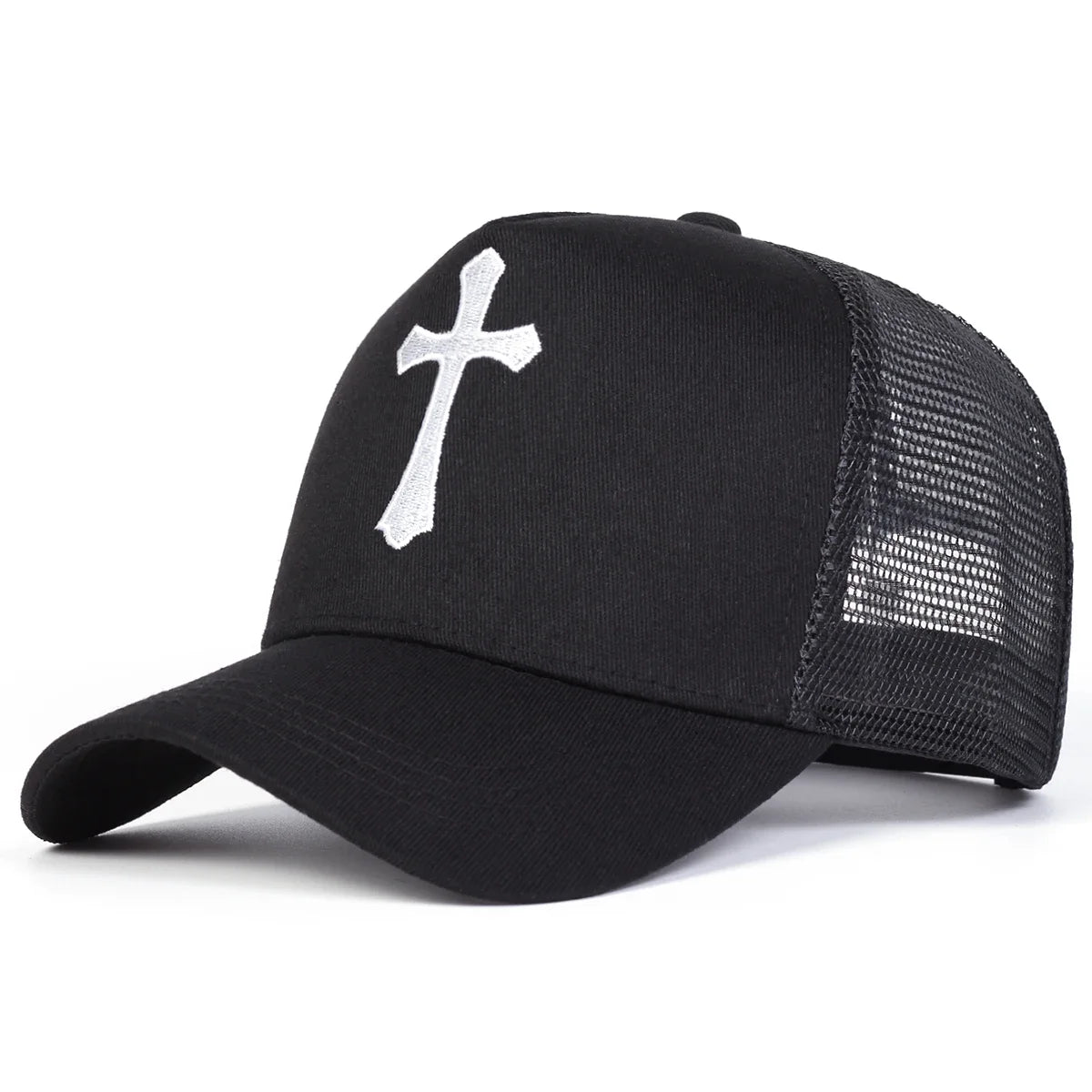 Unisex Cross Embroidery Baseball Caps