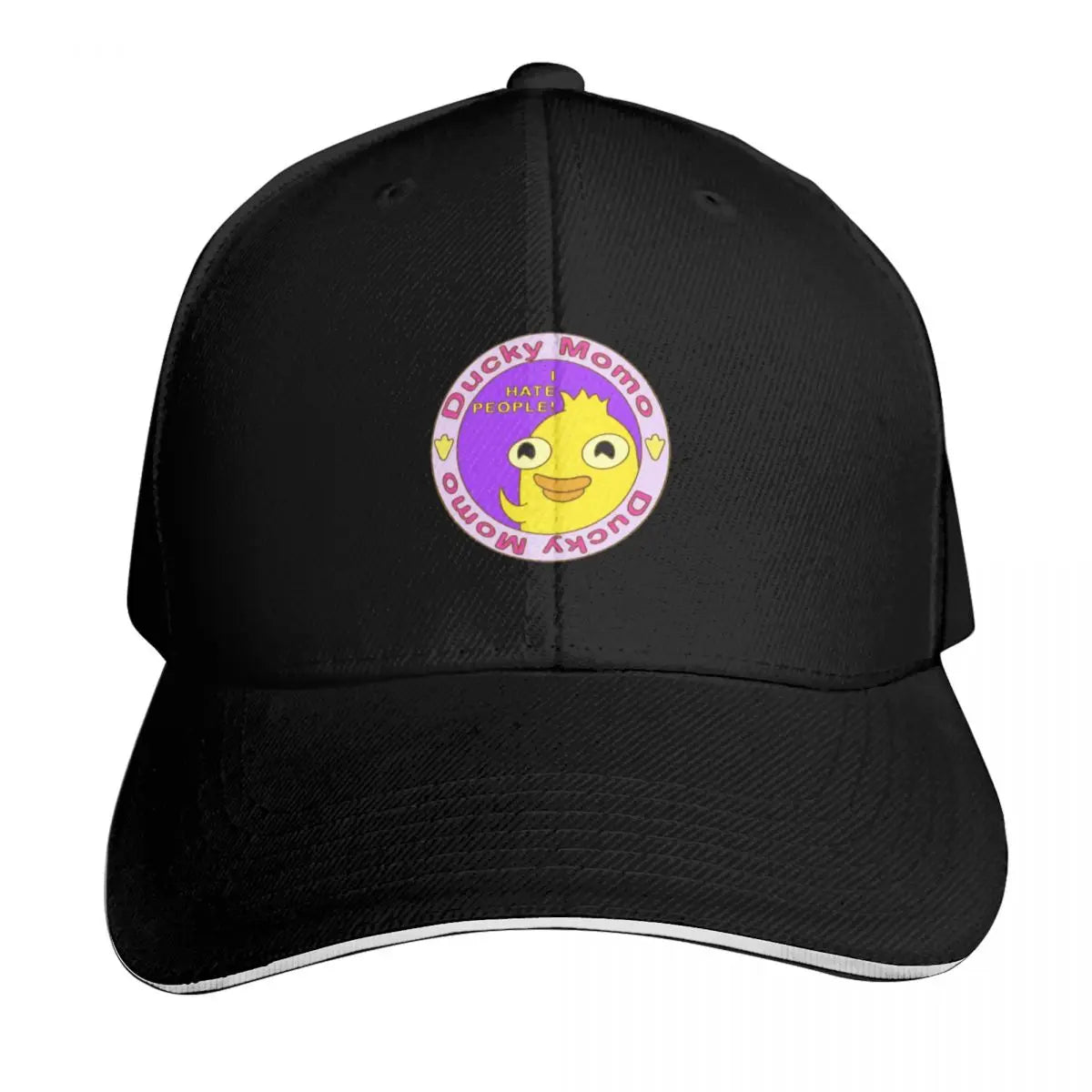 Ducky Momo I Hate People Baseball Cap