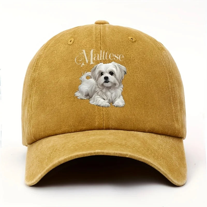 Women's Maltese Dog Baseball Cap