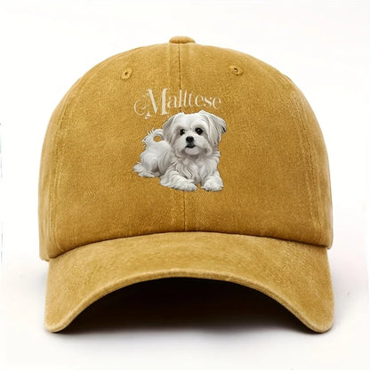 Women's Maltese Dog Baseball Cap