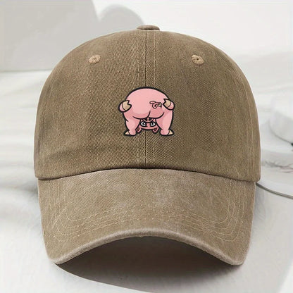 Cute Pink Pig Print Unisex Baseball Cap