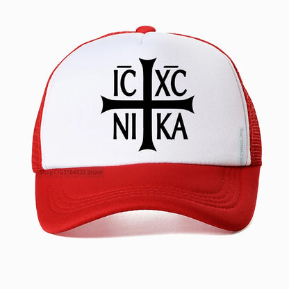 Jesus Christian Prayer Cross Mesh Baseball Cap
