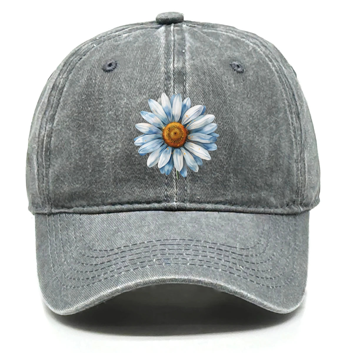 Flower Print Snapback Baseball Cap Flower Hat