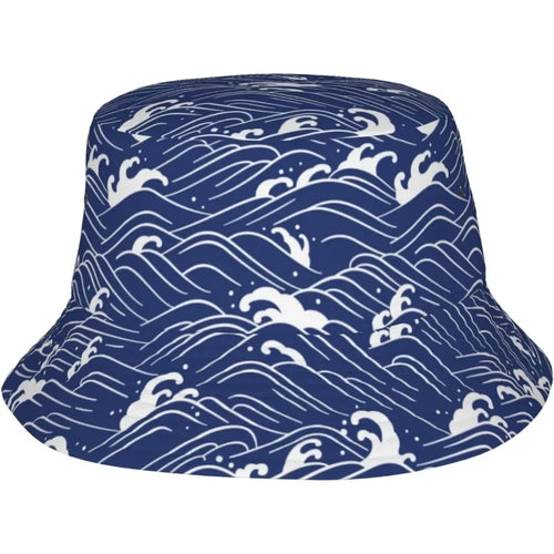 Japanese Wave Fisherman Cap Hip Hop Gorras Summer Unisex Printing Bucket Hat