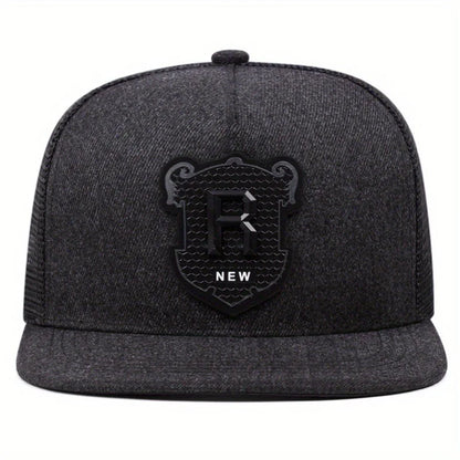 Flat Brim Cap Summer Outdoor Travel Baseball Cap Men's Big Head Cap
