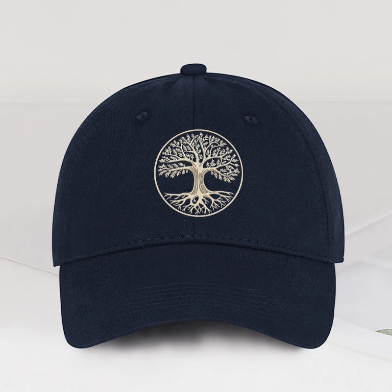 Spiritual Tree Of Life Printed Soft-Peak Baseball Cap