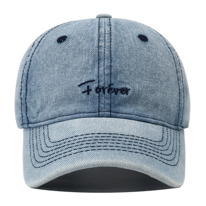 Designer Forever Embroidery Washed Baseball Cap Casquette Homme