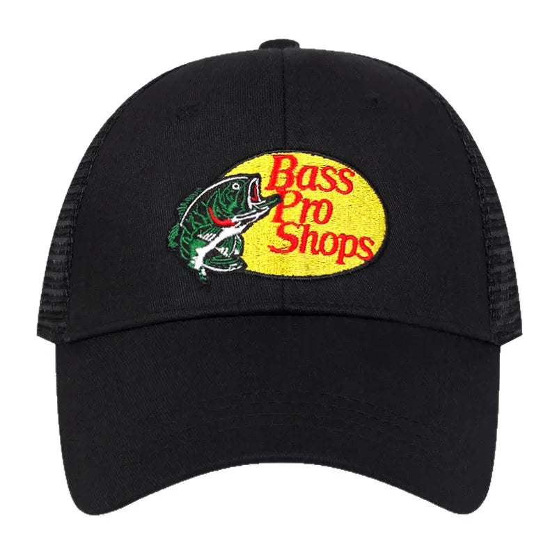 Bass Embroidered Mesh Baseball Cap