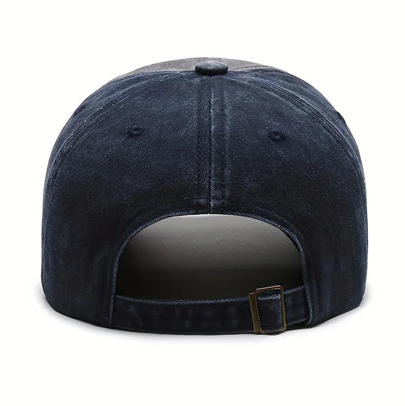 Four Seasons Men's Baseball Cap Casual Distressed Washed Cotton Letters Embroidered