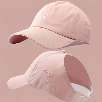 Summer Baseball Cap Breathable Women High Ponytail