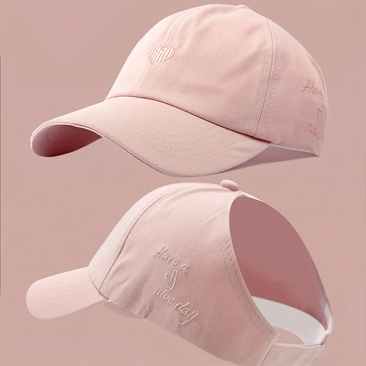 Summer Baseball Cap Breathable Women High Ponytail