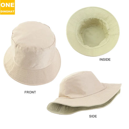 New Unisex Solid Foldable Bucket Hat Outdoor Sunscreen Hat Panama Bob Hip Hop Caps
