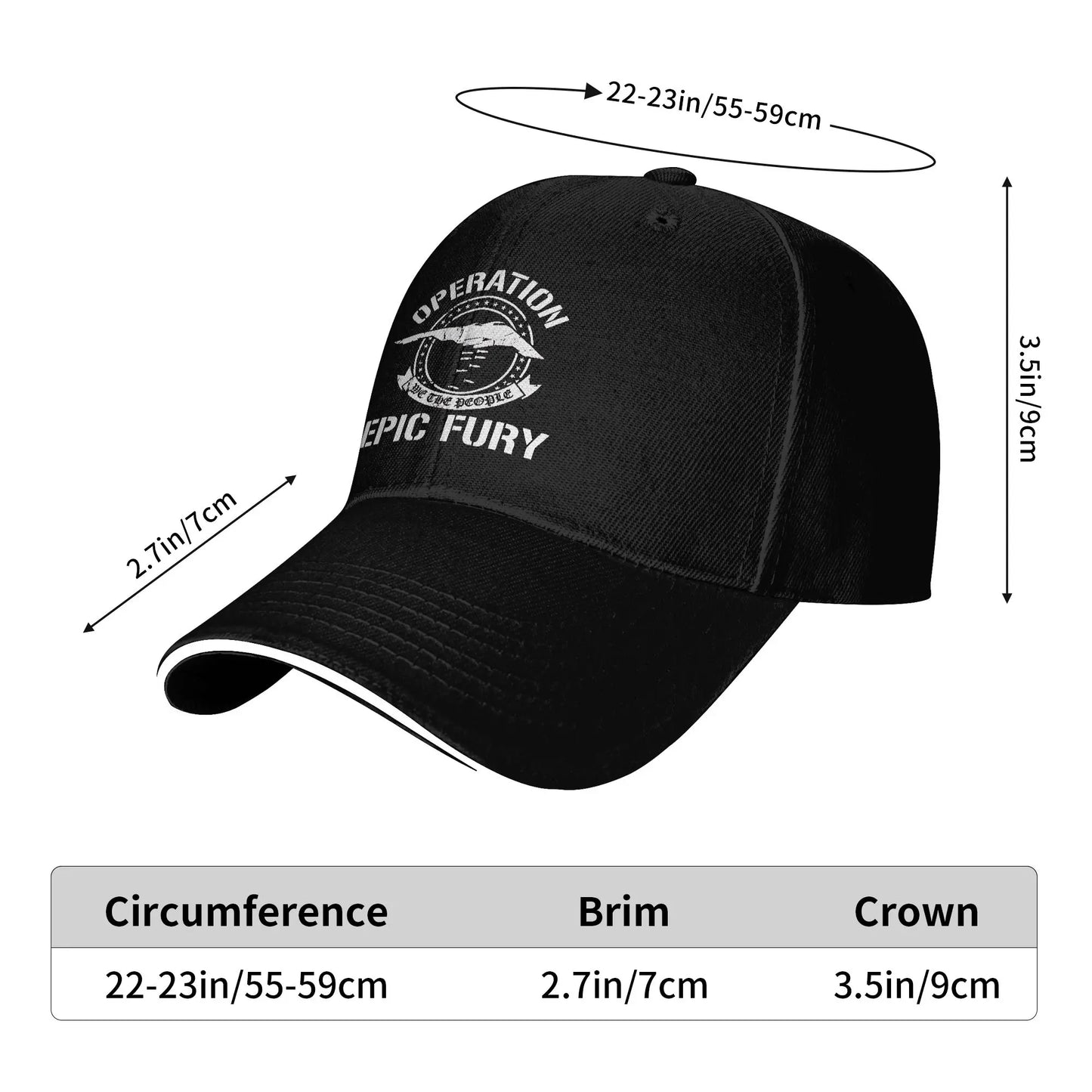 Summer Operation Epics Fury America Baseball Cap