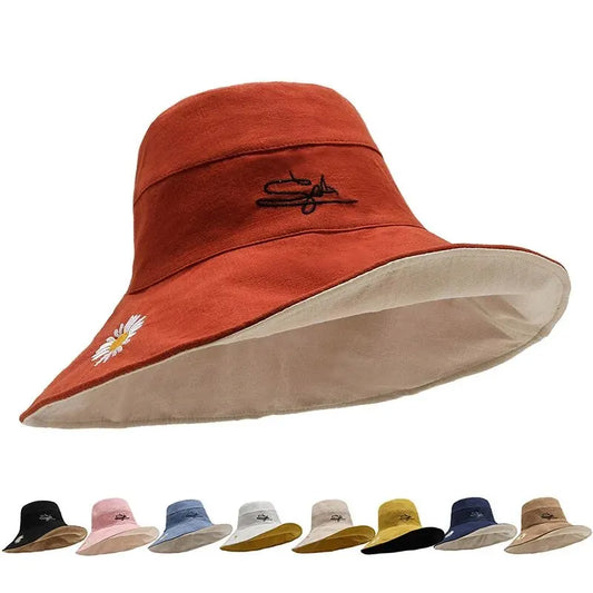 New Sunshade And Sunscreen Bucket Hat Korean Version Large Brim