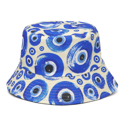 Panama Bucket Hats Animal Letter Print Fisherman Hat For Women Men