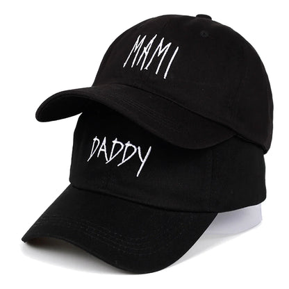 Unisex DADDY MAMI Letter Embroidery Baseball Caps