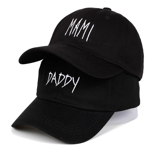 Unisex DADDY MAMI Letter Embroidery Baseball Caps