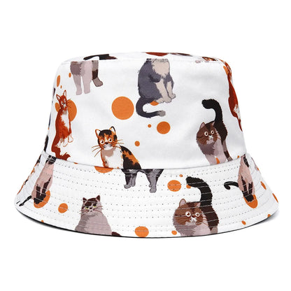 Summer Sun Hat Reversible Yellow Duck Bucket Hat