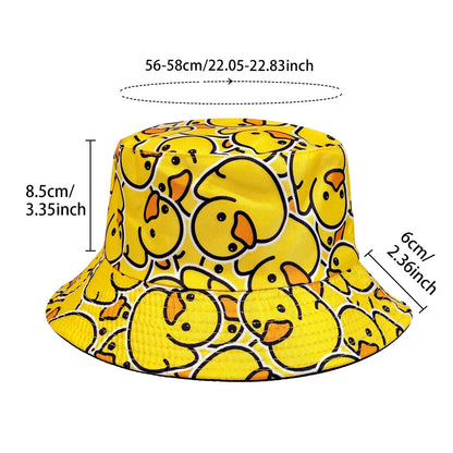 Fashionable Full-Print Duck Casual Bucket Hat