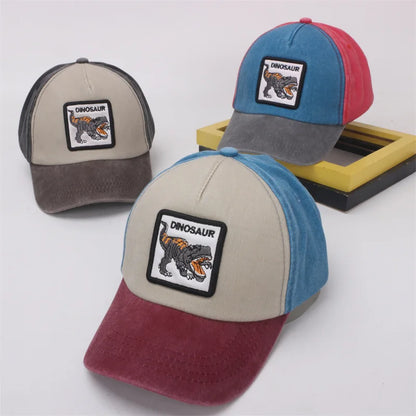 Children's 3D Embroidery Dinosaur Baseball Cap