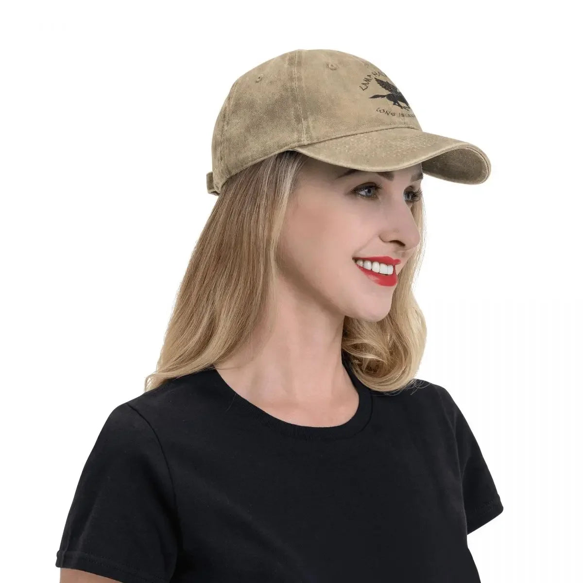 Camp Half-Blood Percy Jackson Men Women Baseball Cap Distressed Denim Hats Cap Retro